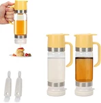 Pack 12 Oz Glass Honey Dispenser Pot With Silicone Base No Drip Dark Yellow. Fixed Price $48.64.