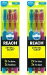 6 Pcs Reach Crystal Clean Toothbrush Firm Bristles. Fixed Price $14.99.