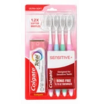 Colgate Gentle Sensitive Ultra Soft Toothbrush 4 Valu Pack With Free Total Paste. Fixed Price $24.99.