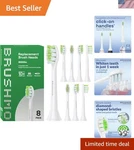 Brushmo Sonicare Compatible Toothbrush Heads 8-PACK For Optimal Gum Health. Fixed Price $32.99.