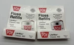 Poh Floss Refills Litewax Classic 490 300YDS (3 Spools, 100YDS Each)lot Of 2. Fixed Price $30.00.