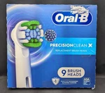 Oral-b- Precision Clean Replacement Brush Heads- 9 Count Open Box. Fixed Price $19.50.