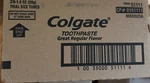 Colgate 24 Pack Travel Size Toothpaste Regular Flavor 1 Oz Tubes. Fixed Price $17.90.