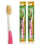 Mouthwatchers Soft Childrens Flossing Manual Toothbrush, Set 2 Pink Toothb.... Fixed Price $17.35.