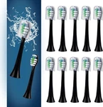 Replacement Toothbrush Heads Compatible Count (pack Of 12), Black. Fixed Price $24.64.