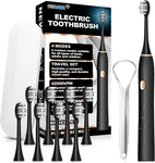 Fxqqzz Electric Toothbrush For Adults And Kids, With Tongue Scraper Travel. Fixed Price $14.79.