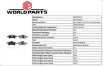 Disc Brake Pad Set Synergy WSD791CH Fits 1999 Jeep Grand Cherokee. Fixed Price $45.66.