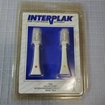 Vintage 1990 Interplak Replacement Heads RB-2 Red Yellow Toothbrush Nos. Fixed Price $11.96.