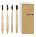Bmbu Bamboo 4 Pack - Medium/soft Charcoal Bristles Brushes W.... Fixed Price $22.17.