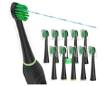 Waterpik Sonic Fusion Toothbrush Heads 10CT Compact W/covers Black SF-01-04. Fixed Price $32.99.