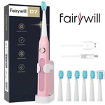 Fairywill Sonic Electric Toothbrush Rechargeable 6 Heads For Adults Kids. Fixed Price $13.95.