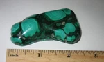 2.5" Polished Natural Banded Malachite Stone Mineral From The Congo 75.3G *3A. Fixed Price $29.51.