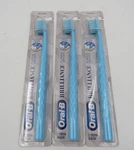 Oral-b Brilliance Whitening Toothbrush Medium Sky Blue Pack Of 3. Fixed Price $12.99.