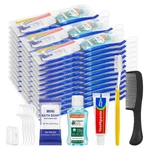 Personal Hygiene Kit Bulk Pack Of 100,YELLOW Basic Travel Toiletry Set Dispos.... Fixed Price $186.32.