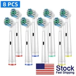 8X Replacement Heads For Oral-b Electric Toothbrush Fit Advance Power/pro. Fixed Price $13.99.