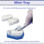 Dental Mini Trays For Crown And Bridge Quadrant Impressions, 25/BOX. Fixed Price $26.95.