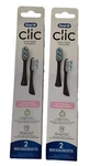 (2 Pack Of 2) Oral Clic Replacement Brush Heads Sensitive Clean. Fixed Price $21.99.