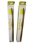Lot 2 Humble Adult Soft Toothbrush Yellow Sustainable Bamboo Eco-friend. Fixed Price $14.99.