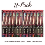 12-PACK! Reach Total Care Clean Toothbrush Soft, Floss-like Bristles. Fixed Price $19.99.