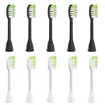 Feihead Replacement Toothbrush Heads 10 Count (pack Of 1), 5BLACK+ 5WHITE. Fixed Price $15.47.