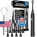 Fxqqzz Electric Toothbrush For Adults And Kids, With Tongue Scraper Travel. Fixed Price $19.53.