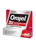 Orajel 3X For Toothache & Gum Pain: Maximum Gel Tube 0.42OZ Exp. 6/26. Fixed Price $9.98.