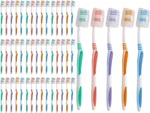 50 Pack Wholesale Toothbrush Individually Wrapped Classic Medium Soft With Cap. Fixed Price $20.66.