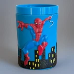 Vintage 2003 Spider-man Bathroom Tumbler Toothbrush Holder Cup Marvel Spiderman. Fixed Price $19.99.