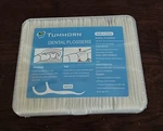 Dental Floss Picks Individually Wrapped 50 Pcs, Oral Care Portable Travel Case. Fixed Price $6.00.