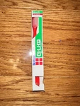 Vintage Butler Gum Toothbrush 411 Bristles Full Size Head & Pick End. Fixed Price $10.00.