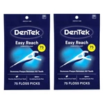 2 Pack - Dentek Complete Clean Mouthwash Blast Angled Floss Picks 75 Each. Fixed Price $10.13.