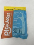 Plackers Twin-line Dental Picks Flossers Pouch, Mint, 75 Count. Fixed Price $9.12.