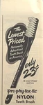 Prophylactic Nylon Toothbrush Dentist Dental Hygeine Vintage Print Ad 1945. Fixed Price $9.77.