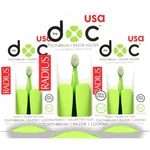 Radius Doc Multi-use Suction Toothbrush Razor Holder 3 Pack. Fixed Price $20.99.