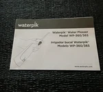 Manual Only Waterpik Flosser Model WP-360 WP-365 Replacement Instructions. Fixed Price $5.95.