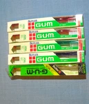5 Gum Classic Toothbrush #411 Full Soft W/ Rubber Tip Stimulator Massager. Fixed Price $13.59.