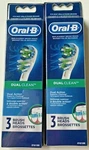6 Oral-b Dual Clean Replacement Toothbrush Heads Triumph Professional Care. Fixed Price $69.99.