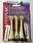 New 3 Pak Interplak -conair Replacement Tooth Brush Heads Twist Model RTBRP1. Fixed Price $21.42.