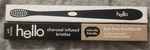 2 Charcoal Infused Bristles Toothbrush By Hello Bpa Free Soft. Fixed Price $13.00.