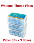 Watsons Mint Round Thread Floss Remove Trapped Food Picks 50PCS. Pack 3. Fixed Price $25.58.