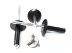 Black 3/16" Large Head Tri-fold Exploding Aluminum Mandrel Pop Rivets 100 Pack. Fixed Price $23.76.