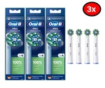 3 Pairs Of 4 Count Oral-b Cross Action Electric Toothbrushes Heads. Fixed Price $35.90.