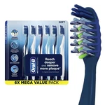 Oral-b Pro Clean Cross Action Toothbrushes, Deep Plaque Removal, 6 Count. Fixed Price $24.00.