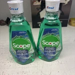2 Pack Crest Scope Mouthwash Outlast Long Lasting Peppermint 33.8 Oz. Fixed Price $9.99.
