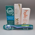 Toothpaste Bundle Tom's Rapid Relief Sensitive, Hello Vit C Whiten, Lux & Brush. Fixed Price $22.22.