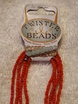 Darice Sees Beads Dk Red Twister 36" Item TW2017 One Pack. Fixed Price $11.65.