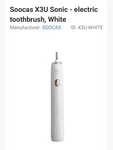Soocas X3U Sonic - Rechargeable Whitening Toothbrush Travel Case.nib. Fixed Price $39.98.