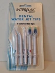 Interplak By Conair Dental Water Jet Tips Color-coded New Box #SWJ5RP. Fixed Price $10.00.