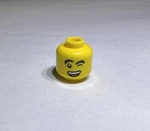 Lego Yellow Minifigure Head Double Sided 2 Sides Angry Smile Wink Eyebrows New. Fixed Price $7.29.