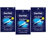 3 Pack - Dentek Complete Clean Mouthwash Blast Angled Floss Picks 75 Each. Fixed Price $12.19.